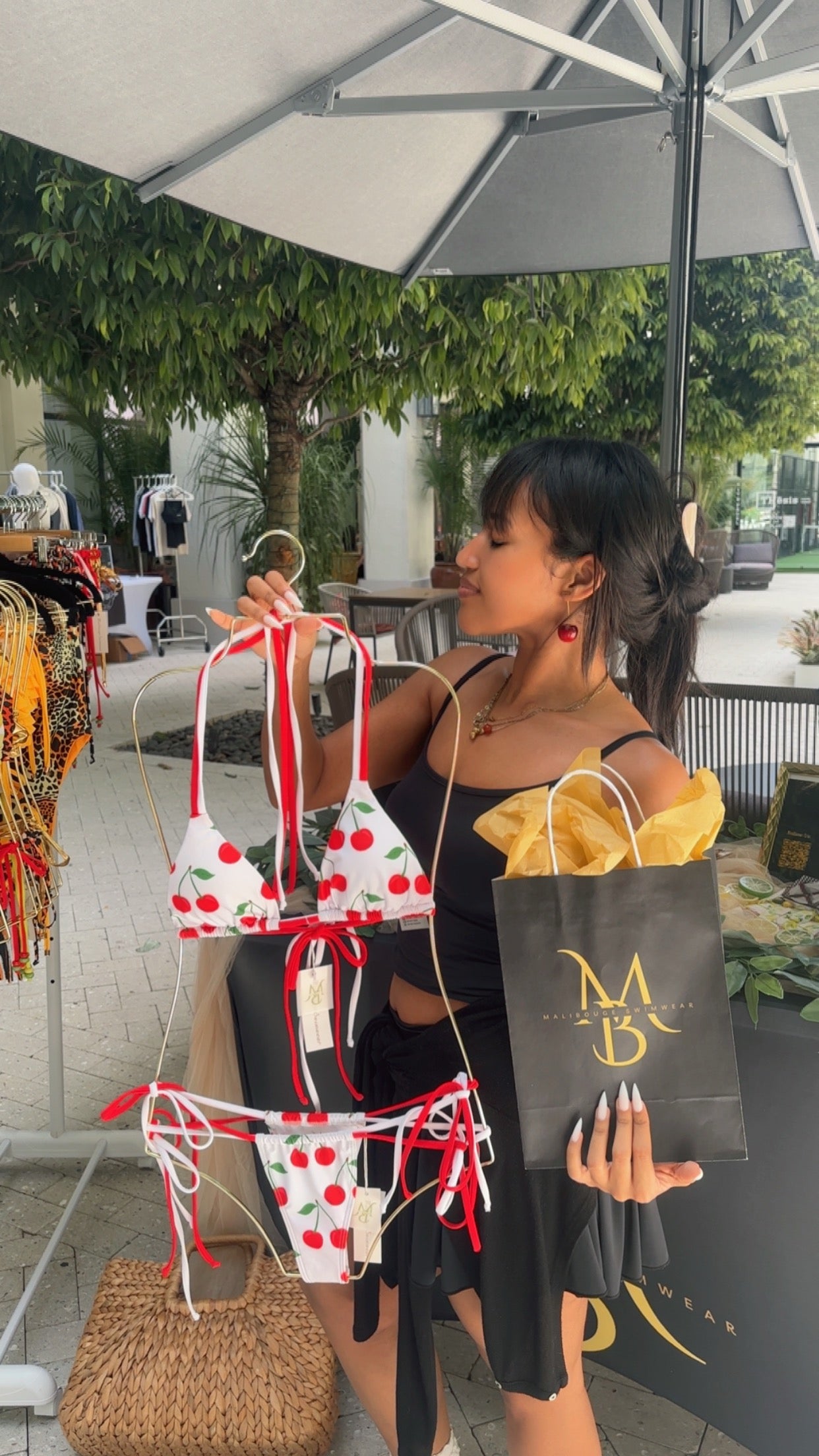 Cherry Drop Earrings