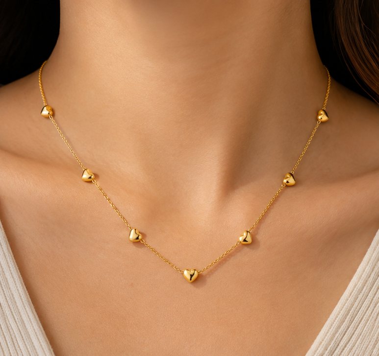 Hearts to Heart Necklace