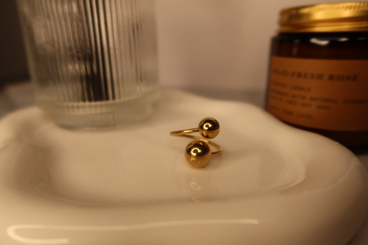 Golden Orbit Ring