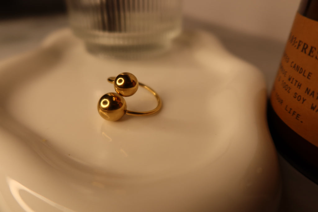 Golden Orbit Ring